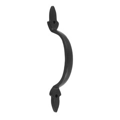Door or Drawer Pull Black Wrought Iron Fleur de Lis 5 1/2″ | Renovator’s Supply