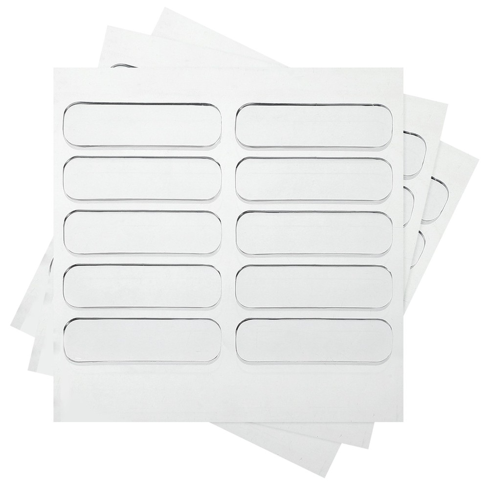 40Pcs Cabinet Door Bumper 1.4″x0.4″,Self Adhesive Rubber Bumper Stripes,Clear