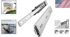 Industrial-Grade 24″ Ball Bearing Drawer Slides – Quiet Soft Close Design