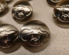 Lot of 13 Silver Tone Monkey 1.5″ + 2 Paw 3/4″ Drawer Pull Knob Nursery Toddler