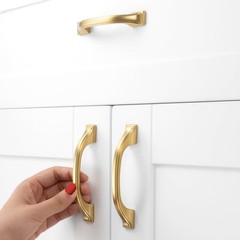 BEROSSA 10 Pack Brushed Gold Cabinet Pulls 3 Inch 3 Inches,