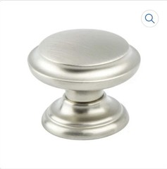 Berenson 7093-1BPN: 1-3/8″ Euro Classica Cabinet Knob – Brushed Nickel Qty 38