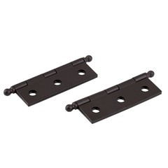Oil Rubbed Bronze Plated Butt Hinges with Ball Finials | 2 High x 1 3/8Wide | Pa