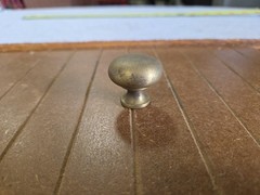 Colonial Bronze distressed antique brass finish Round Knob 1.25 inch 192 series
