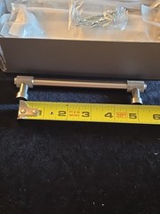 Amerdeco Cabinet Pulls 5 In. Brushed Silver Open Box Count Of 10