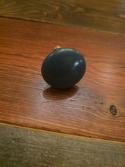 1 Ceramic Cabinet Knobs, 1.26Inch/32Mm Blue round Drawer Dresser Knob Pull