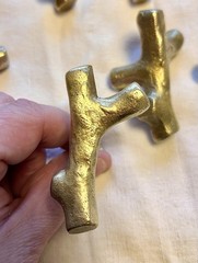 22 Michael Aram Twig Brass Drawer or Cabinet Pulls Knobs