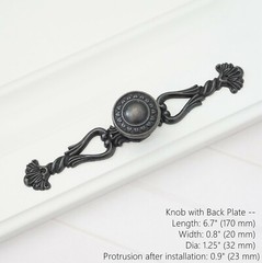 Antique Black Bronze Drawer Knobs Pulls Handles Bail Pulls Dresser Knob Pull