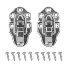 2-Pack Everbilt Satin Nickel Chest Latches Latch Cabinet Chest Hardware 29107