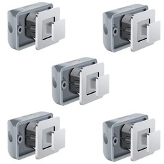 5 Packs RV Square Cupboard Cabinet Push button Lock Latch Camper Marine Drawer
