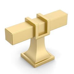 Pack Cabinet Knobs 1.46 Inch(37mm) 1.46″/37MM Single Hole 10 Brushed Gold