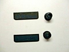 Pair 3/16″ – 1/4″ Glass Cabinet Door U Channel Pivot Hinges Matte Black Set