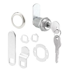Prime-Line U 9943 Diecast Drawer & Cabinet Lock, 7/8 in., 9/16 Chrome