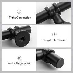 25 Pack 3 Inch Cabinet Handles Black Matte Kitchen Drawer Pulls Hardware 5 In…