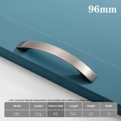 Kitchen Cupboard Handle Brushed Nickel 96mm 128mm 160mm Cabinet Drawer Door Lot