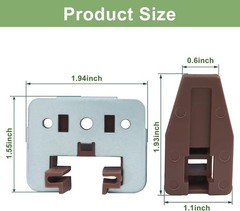 10 Sets Square Drawer Track Guide and Glides – Universal Replacement Parts – …