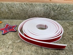 20mmx3000mm Flexible TPE Self Adhesive U-Shape Veneer Edging Edge Banding White