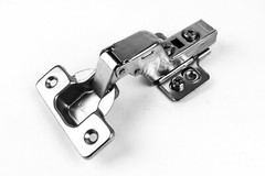 (20 Pieces) Soft Closing Frameless Inset Cabinet Door Hinges with Screws