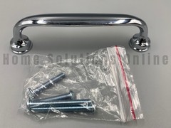 Pottery Barn Mercer Drawer Pull Tumbled Chrome 4″ #9734T
