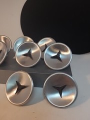 24 Retro Amerack Atomic Dresser Cabinet Knobs Chrome Black Center New 2″ Classic