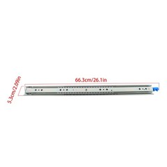 Locking Drawer Slides 26″ 250lb Heavy Duty Ball Bearing Full Extension With Lock
