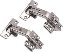 2 Pieces of 135-Degree Corner Cabinet Door Hinges, Full-Overlay Concealed, for R