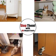 Pack of 4 Powerful Magnetic Cabinet Catches – Rustproof Stainless Steel Design