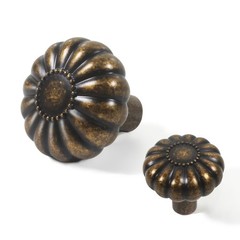 Vintage Cabinet Knobs Antique Brass Old Style 4 Sets, Closet Dresser Cupboard…