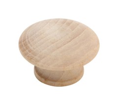 STG Mushroom Wood Knob Cabinet Handles w/ Screw