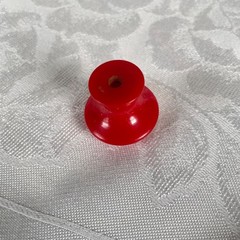1930s 1940s Art Deco Red Bakelite Cabinet Knob