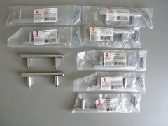 Lot of 9 Richelieu 3″ Chrome Pull Handles, Roosevelt Collection BP20576140, NEW