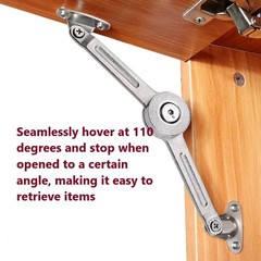 Cabinet Door Lift Stay Support Hinge Damper, 2Pack | Supports Up to 20KG,