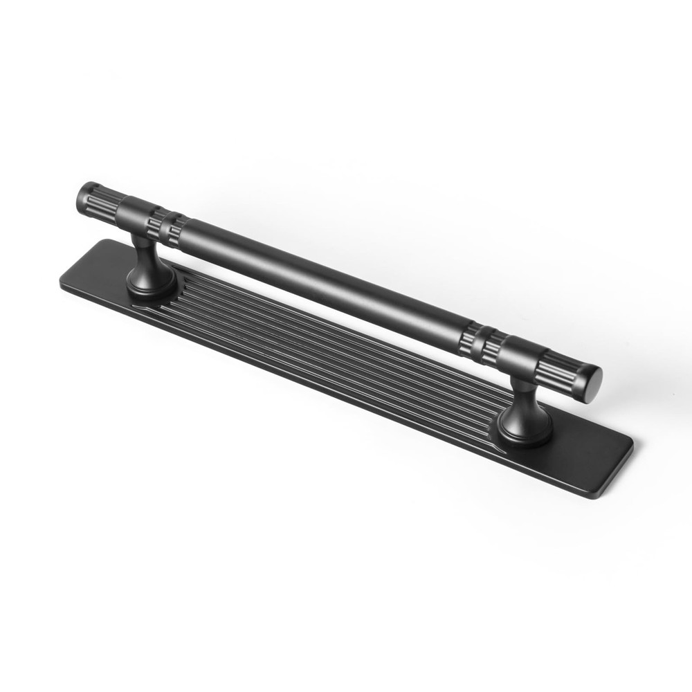6 PCS 5.04 Inch c-c Matte Black Drawer Pulls Zinc Alloy Kitchen Hardware