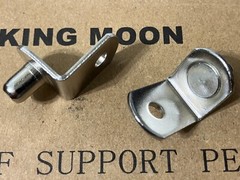 NEW BOX OF 20 – 1/4 Inch L-Shaped Metal Shelf Pegs Brackets Pins for Shelves