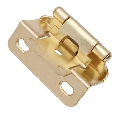 50 Pack 1/2″ Overlay Brushed Gold Cabinet Hinges for Cabint Doors (25 Pairs) …