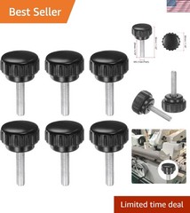 Versatile Zinc-Plated Knurled Thumb Screws – 6pcs M6 x 20mm Set for Projects