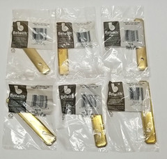 Belwith Keeler Solid BRASS BACKPLATE P513-SB Cabinet Door 6pack KBC3 N20883