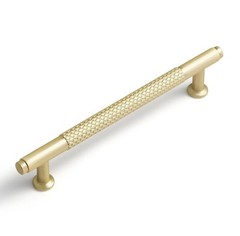 10 Pack 5 Inch128mm Brushed Gold Cabinet Handles Knurled Solid Drawer Pulls