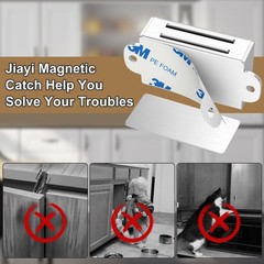 Cabinet Magnet Adhesive 8 Pack Magnetic Door Catches Silver Cabinet Door Magn…
