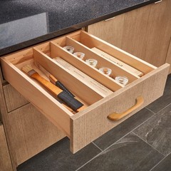 Natural Wood Cabinet Pulls 10PCS 5 inch Length 3-3/4 inch 96mm Hole Spacing