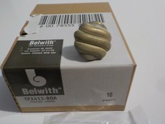 NOS Hickory Hardware 1-1/4 in. Harlequin Blonde Antique Cabinet Knob 10-Pack