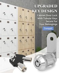RV Storage Locks, 7/8” Camper 7/8 inch, 2 Locks with 4 Keyed Alike CROME