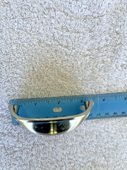 Lot of 12 Brushed Nickel Cup Drawer Pulls 3 Inch Hole Center Bin Cup Handles
