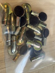 RD Yellow Zinc, Shelf Pin, Felt Tip 1/4”hole 3/8” Length (18pcs)
