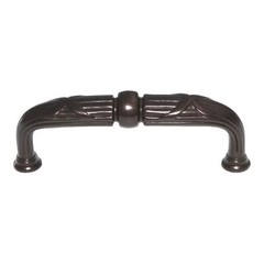 Top Knobs Edwardian Ribbon & Reed Pull 3 3/4″ (96mm) Ctr Oil-Rubbed Bronze M937