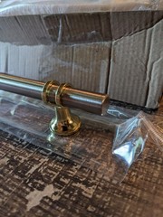 10 Pack 10 Inch Brushed Satin Nickel & Gold Kitchen Cabinet Handles Drawer Pulls