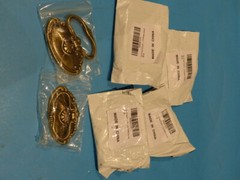 5* GENERIC ANTIQUE BRONZE 2PC CABINET HANDLES