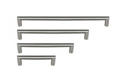 Stainless Steel Round Bar Pull Handle Kitchen Cabinet Hardware Brush Nickel