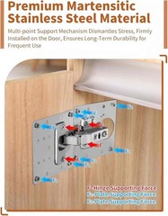 BIG SALE 4x/8x Hinge Repair Plate Stainless Steel Bracket Kit 3.54 x 3.54 inches