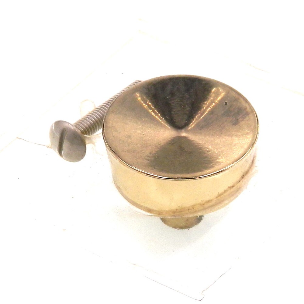 Vintage Washington Stellar Polished Brass 1 1/4″ Round Cabinet Knob 1232R-3